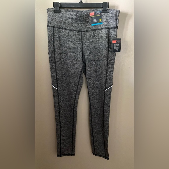 Xersion Pants - Xersion full length legging . Black and white heather